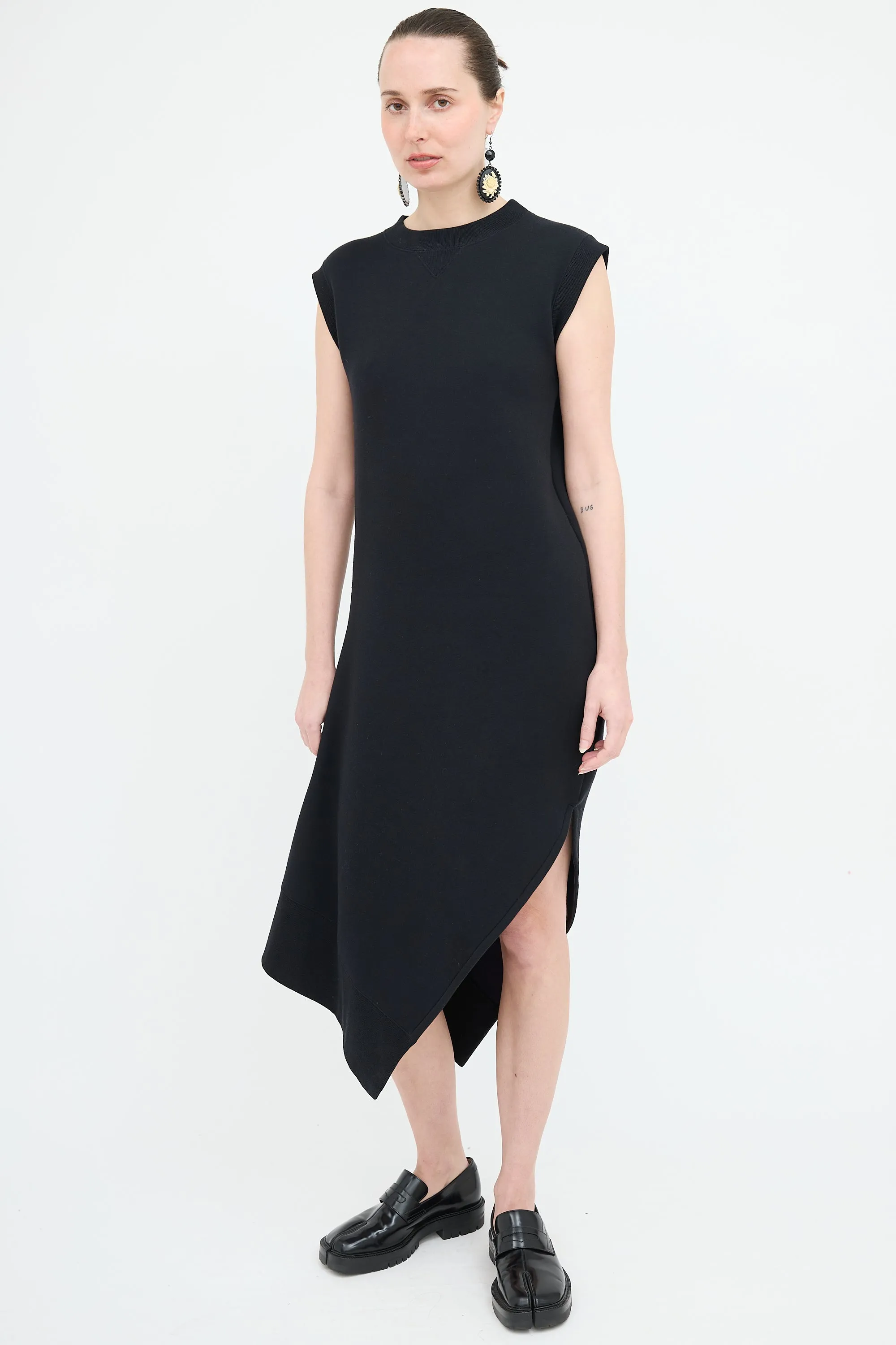 Asymmetrical Sweatshirt Dress