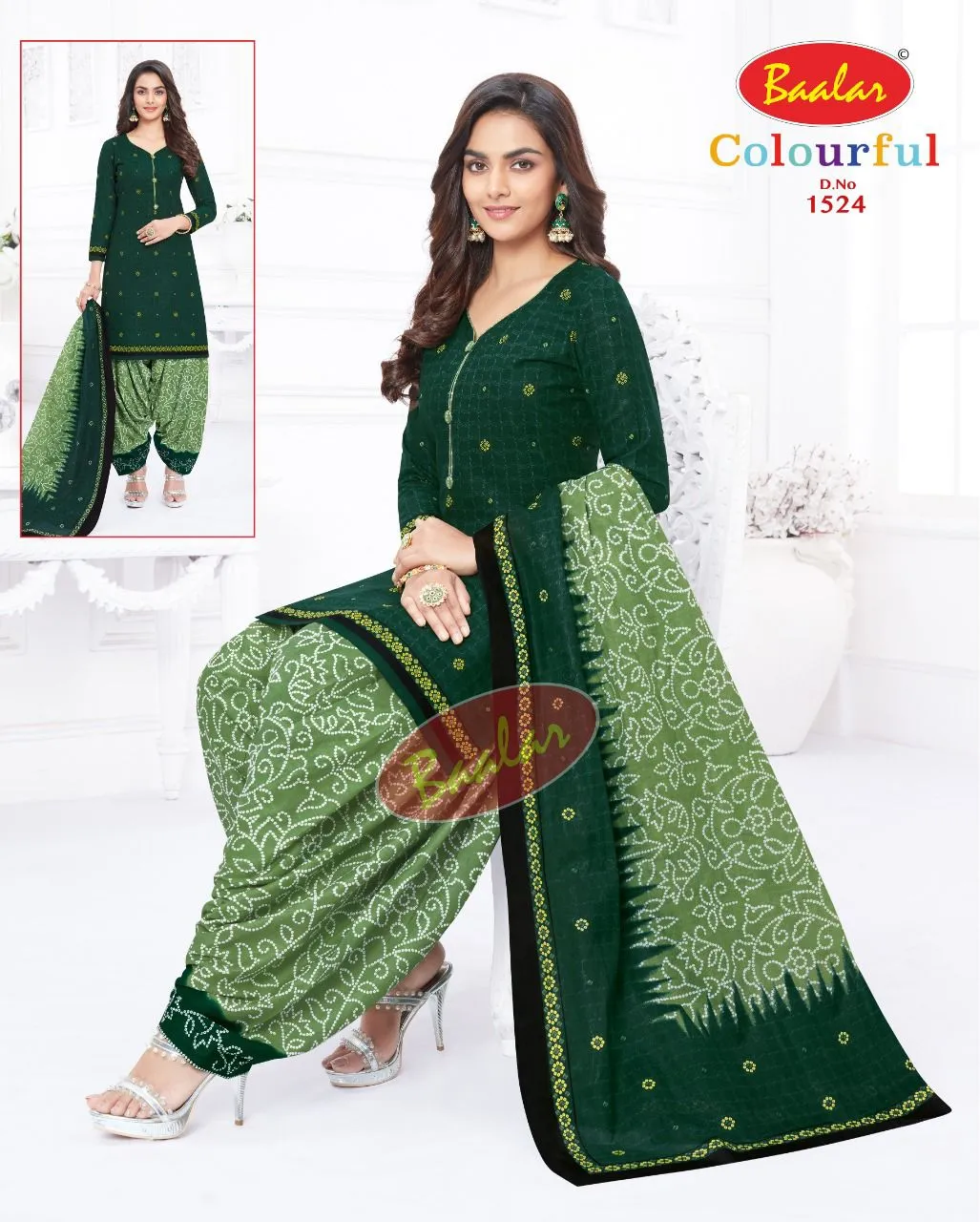 Baalar Colourful Vol 15 Regular Wear Cotton Dress Material (525x30)