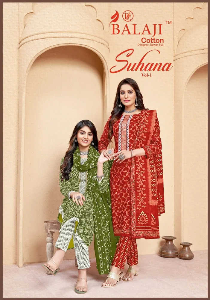 Balaji Cotton Suhana Vol 1 Regular Wear Suit (395x08)