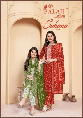 Balaji Cotton Suhana Vol 1 Regular Wear Suit (395x08)