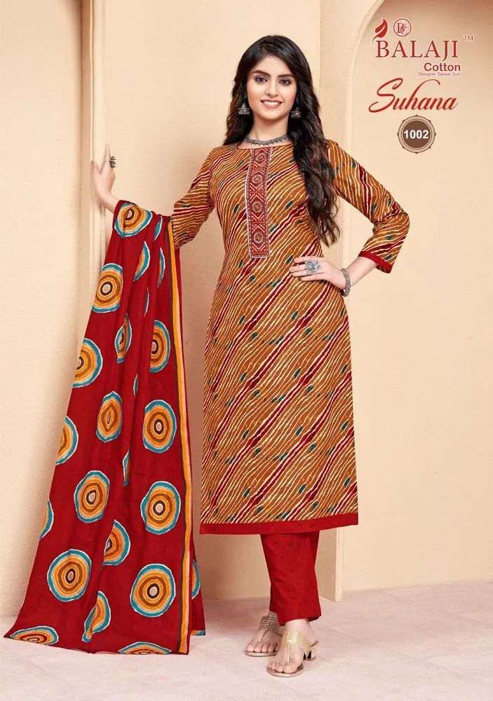 Balaji Cotton Suhana Vol 1 Regular Wear Suit (395x08)