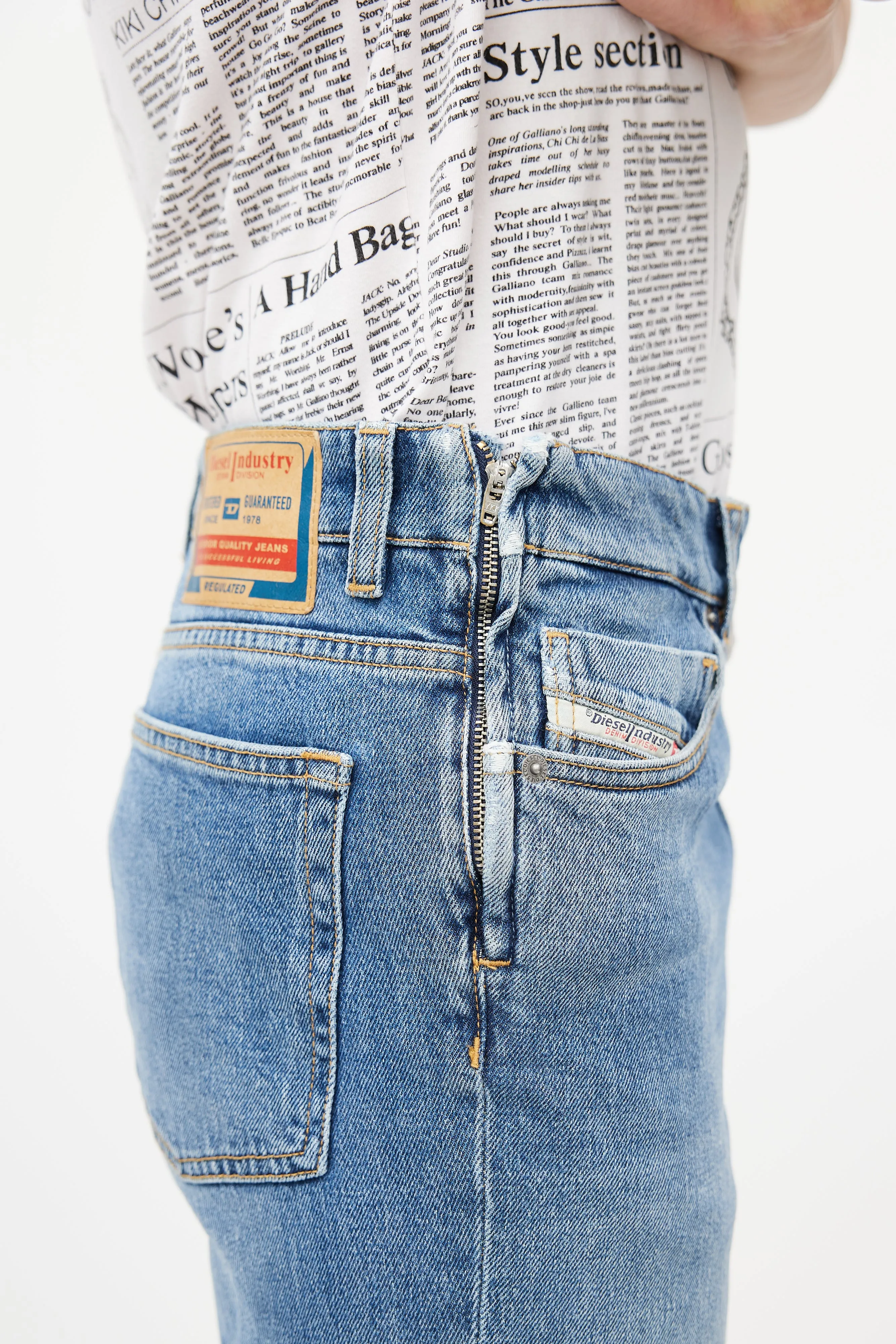 Blue & Silver 0lici Straight Denim Jeans