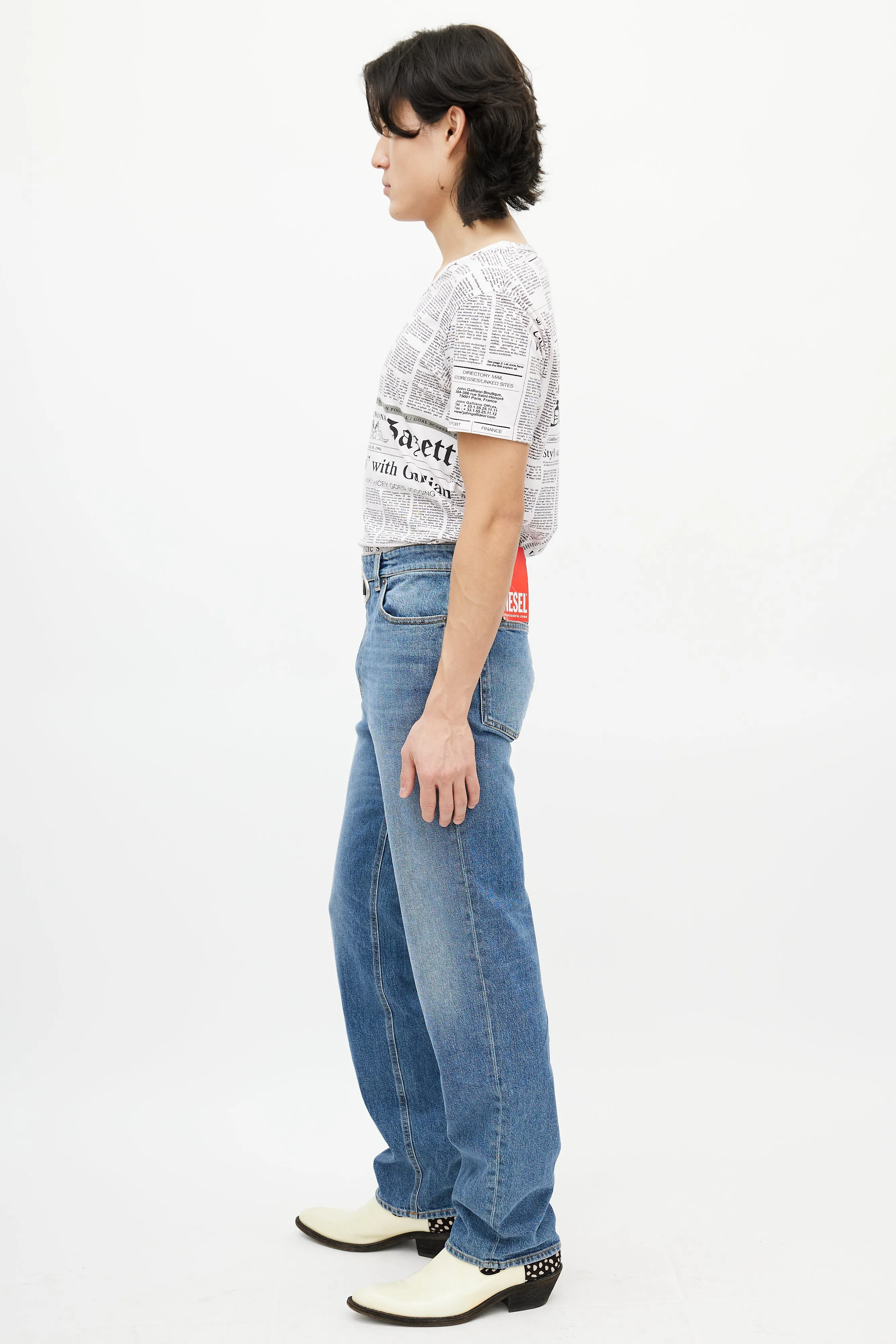 Blue & Silver 0lici Straight Denim Jeans