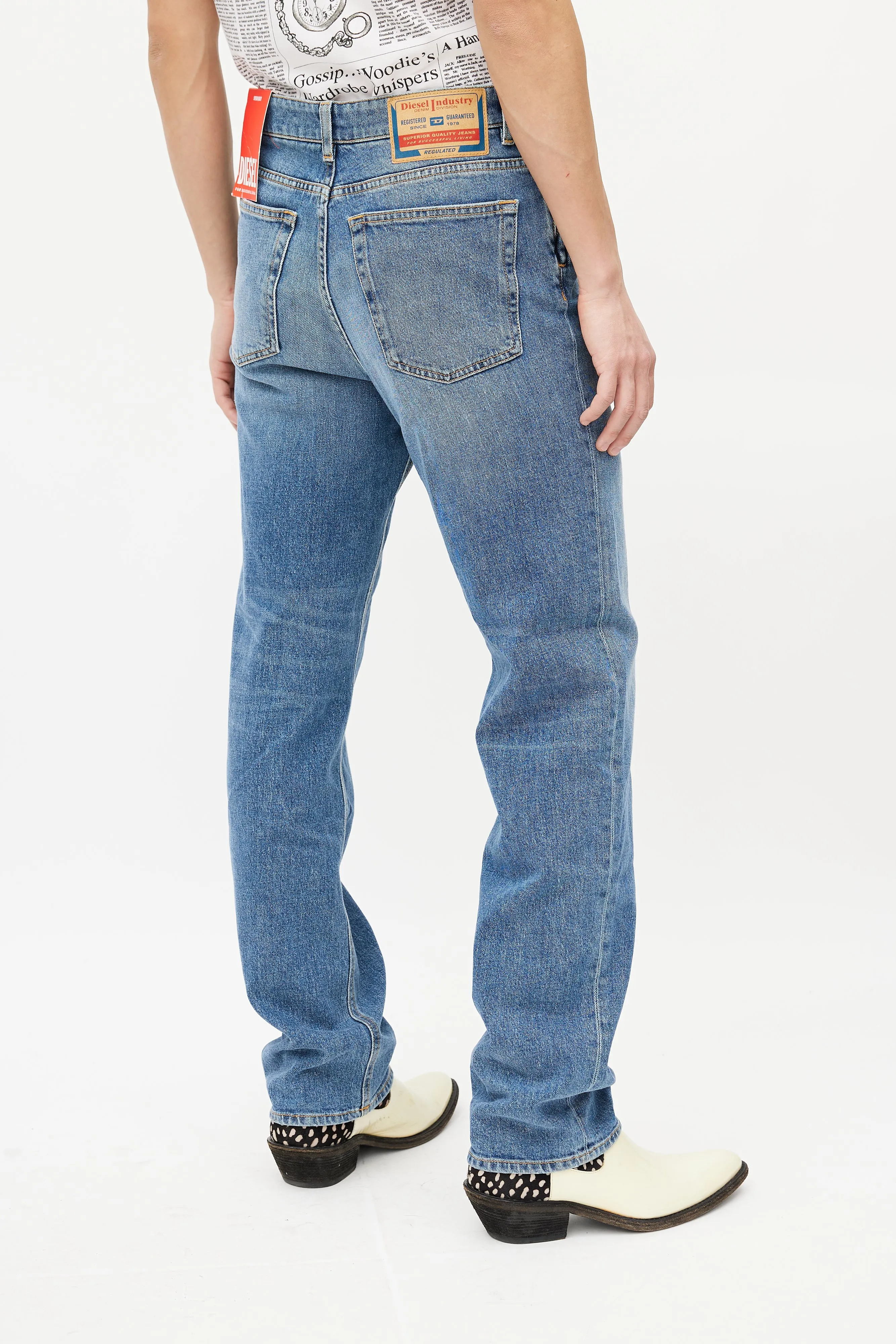 Blue & Silver 0lici Straight Denim Jeans