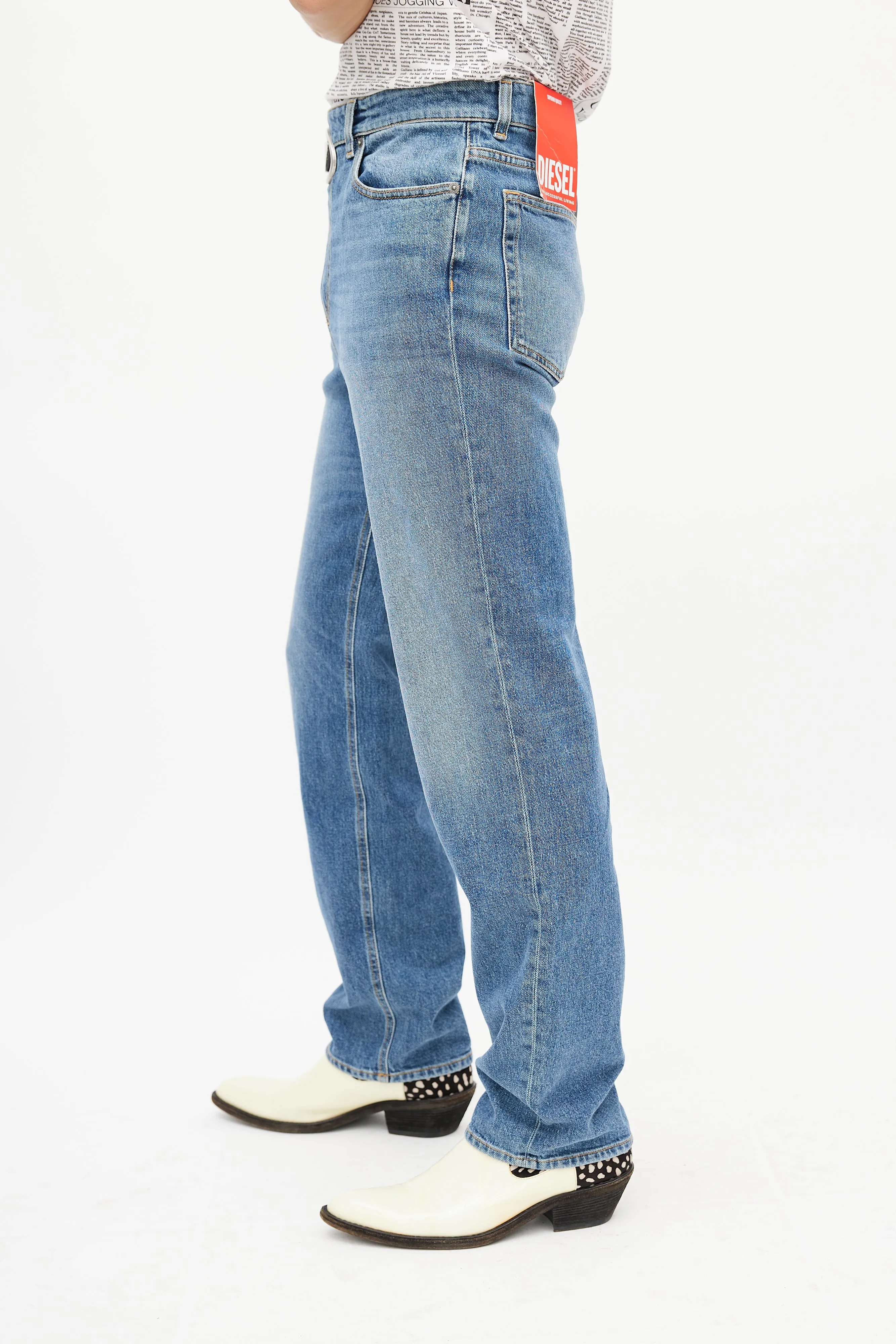 Blue & Silver 0lici Straight Denim Jeans