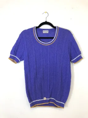 Blue Short-Sleeved Sweater (Deadstock)