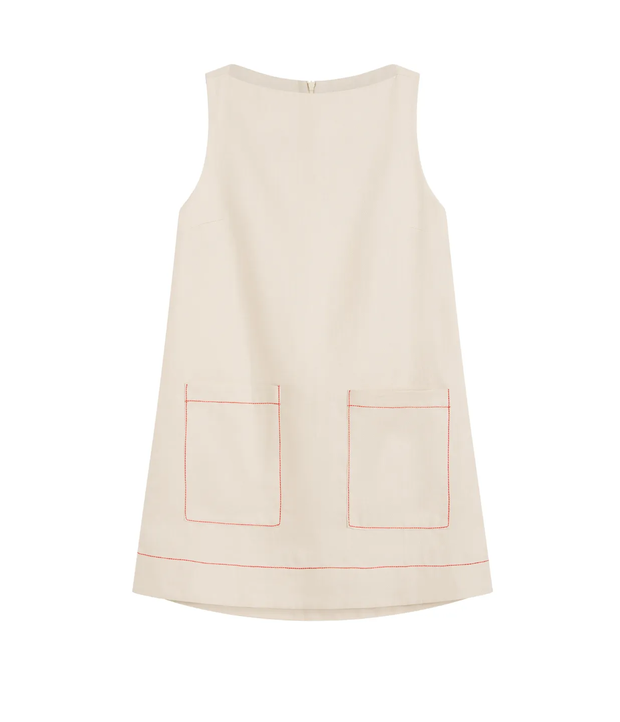 Delphi Boat Neck Mini Dress in Sand