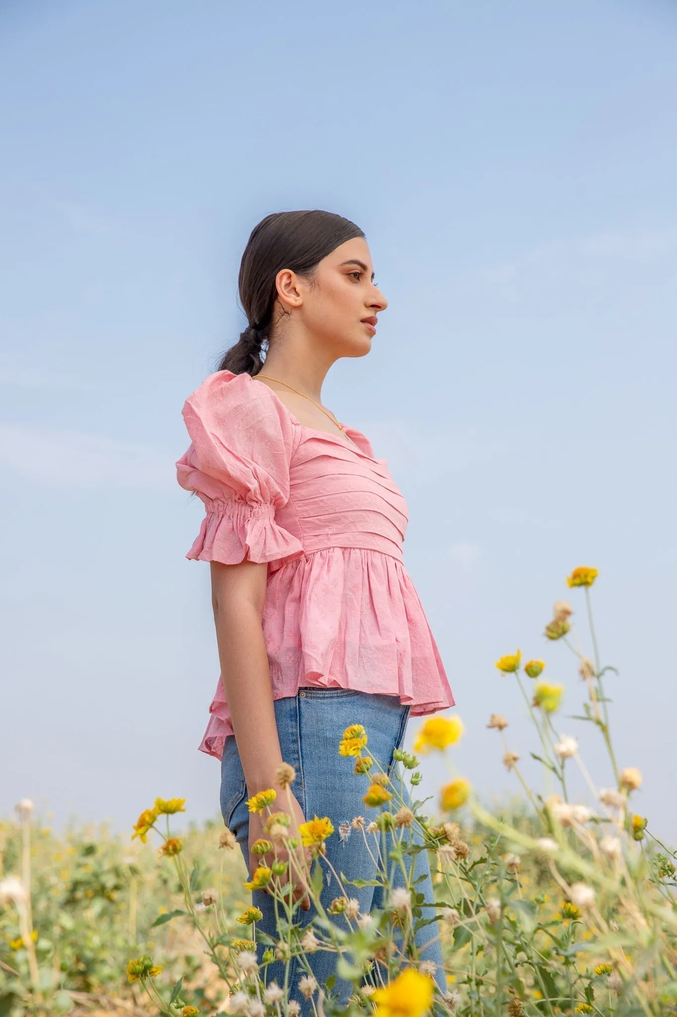 Erica Pleated Top