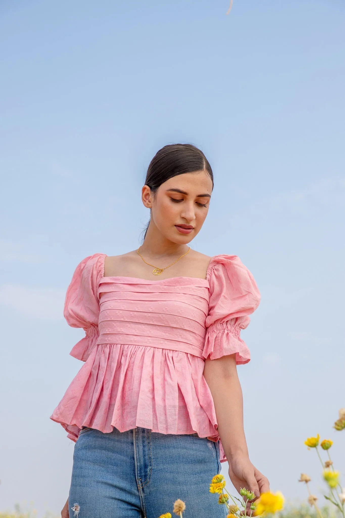 Erica Pleated Top