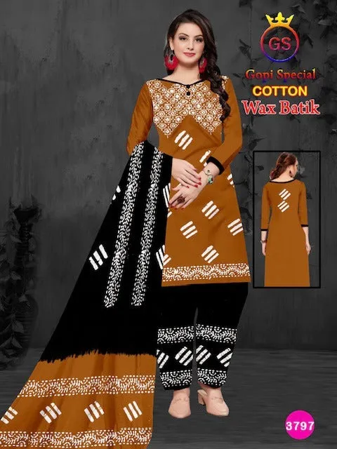 GS Cotton Wax Batik Pure Cotton Suit (410x10)
