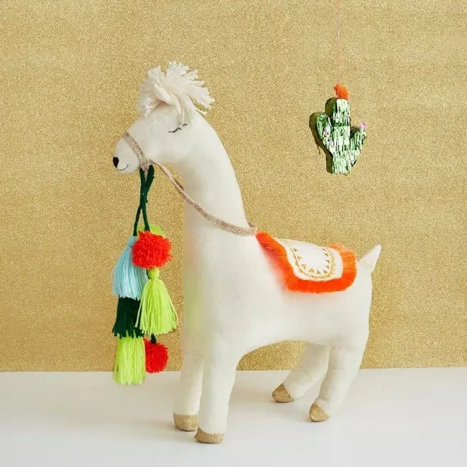 Hugo Llama Knitted Toy Character Cushion