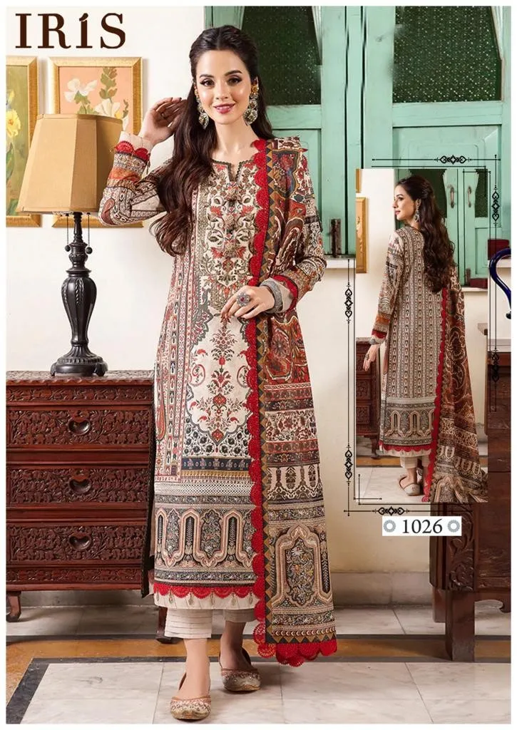 Iris Afsanah Vol 3 Luxury Heavy Cotton Dress Material (355x10)