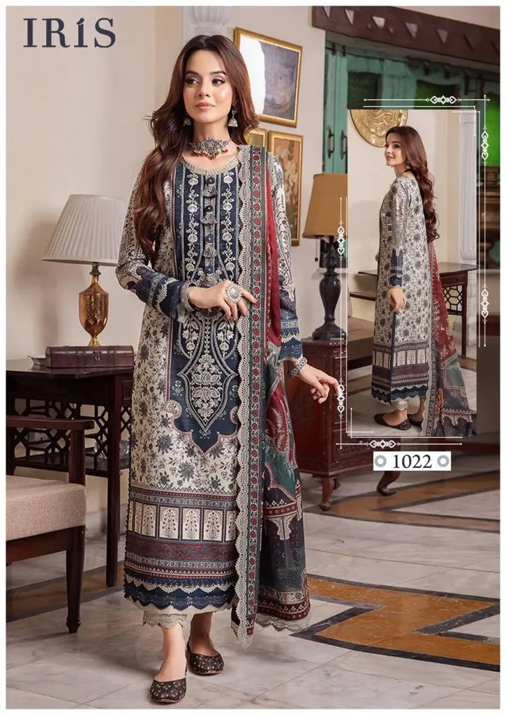 Iris Afsanah Vol 3 Luxury Heavy Cotton Dress Material (355x10)