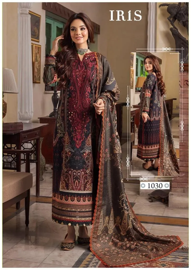 Iris Afsanah Vol 3 Luxury Heavy Cotton Dress Material (355x10)