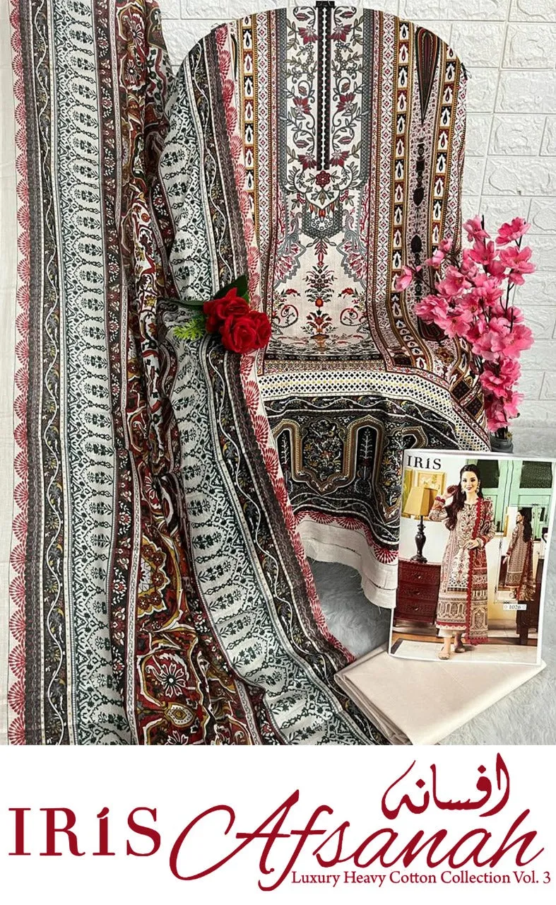 Iris Afsanah Vol 3 Luxury Heavy Cotton Dress Material (355x10)