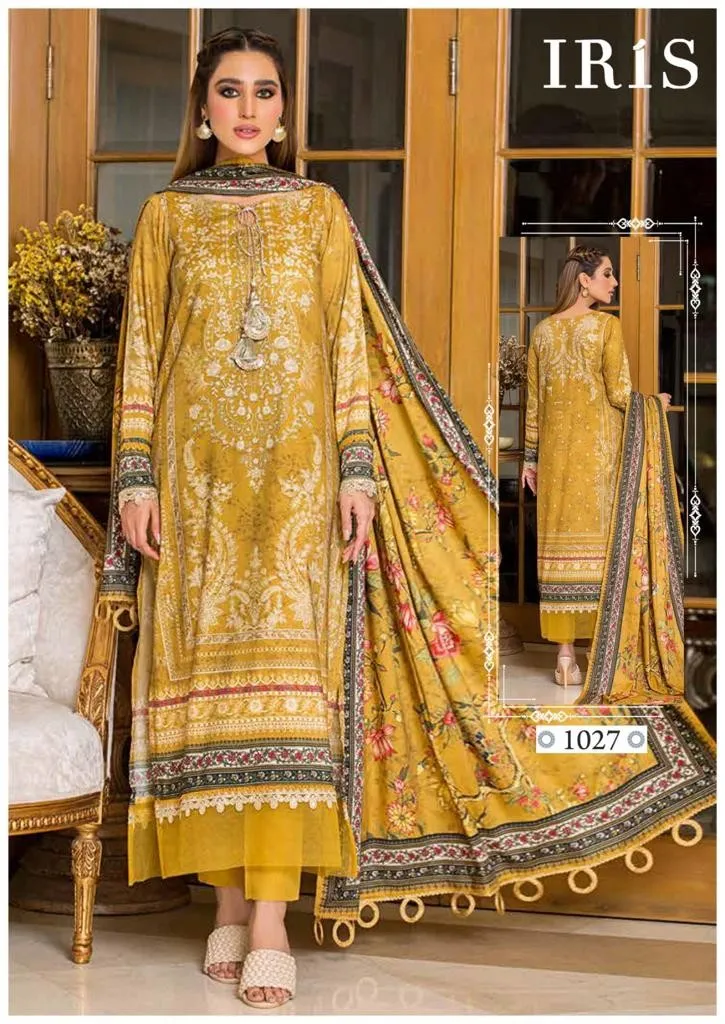 Iris Afsanah Vol 3 Luxury Heavy Cotton Dress Material (355x10)