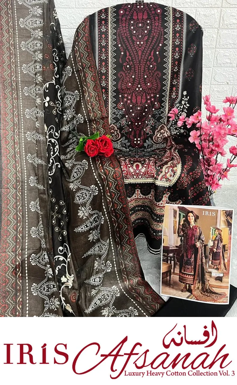 Iris Afsanah Vol 3 Luxury Heavy Cotton Dress Material (355x10)