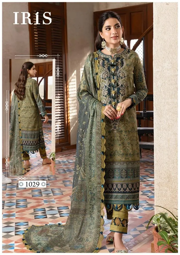 Iris Afsanah Vol 3 Luxury Heavy Cotton Dress Material (355x10)