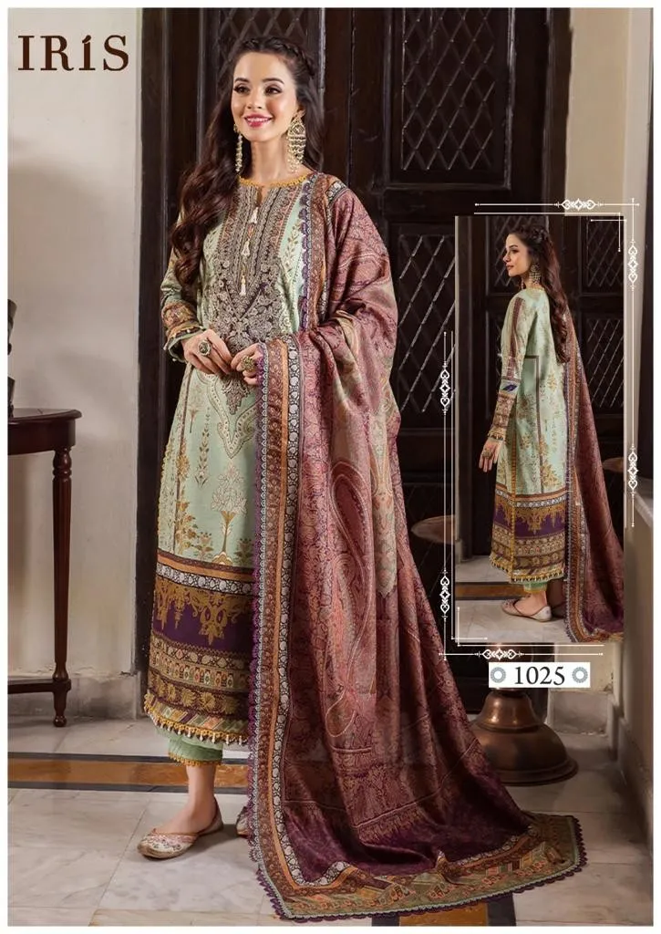 Iris Afsanah Vol 3 Luxury Heavy Cotton Dress Material (355x10)