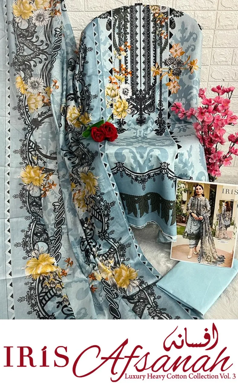 Iris Afsanah Vol 3 Luxury Heavy Cotton Dress Material (355x10)