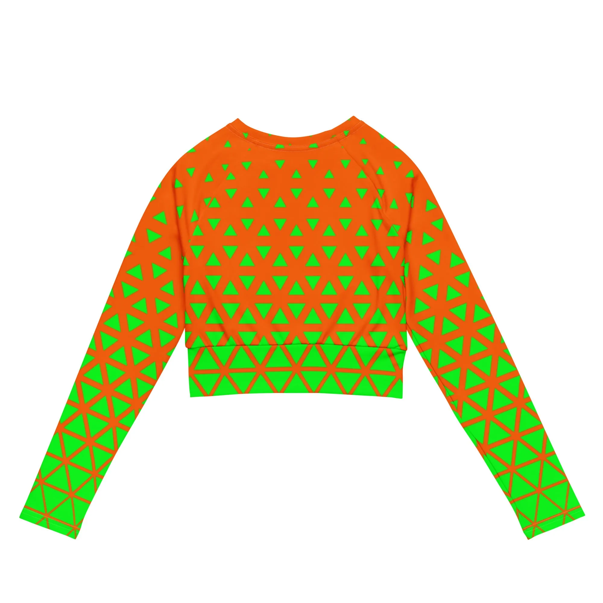 Lemon and Lime - Recycled long-sleeve crop top