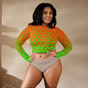 Lemon and Lime - Recycled long-sleeve crop top