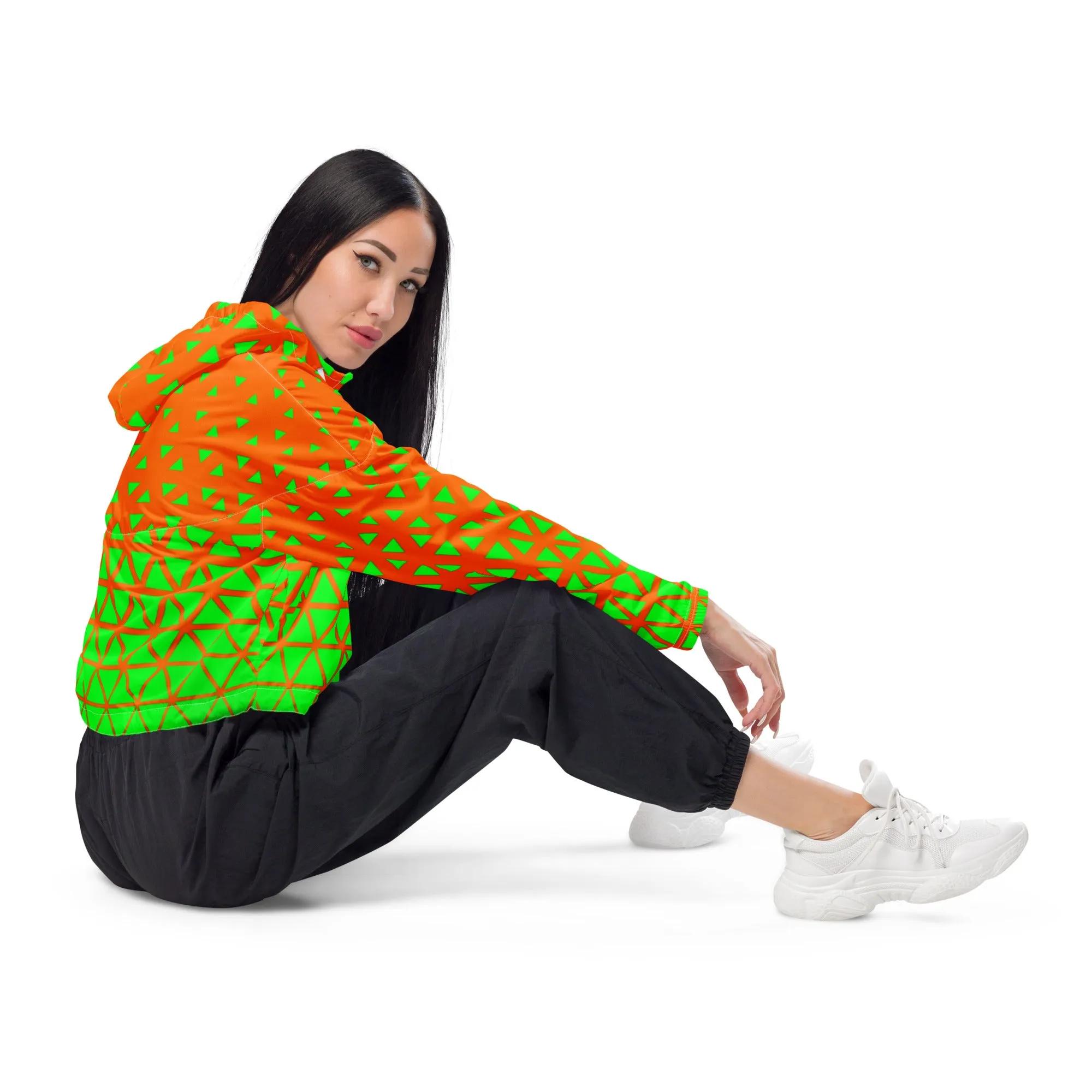 Lemon and Lime - Women’s cropped windbreaker