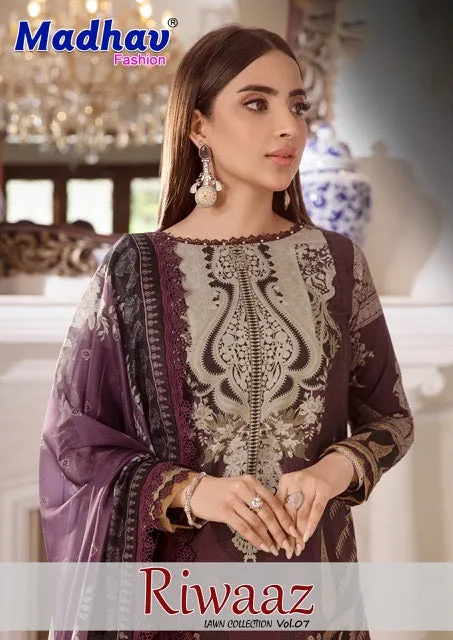 Madhav Riwaaz Vol 7 Series 7001 to 7006 Latest Patiyala Salwar Kameez (390x06)