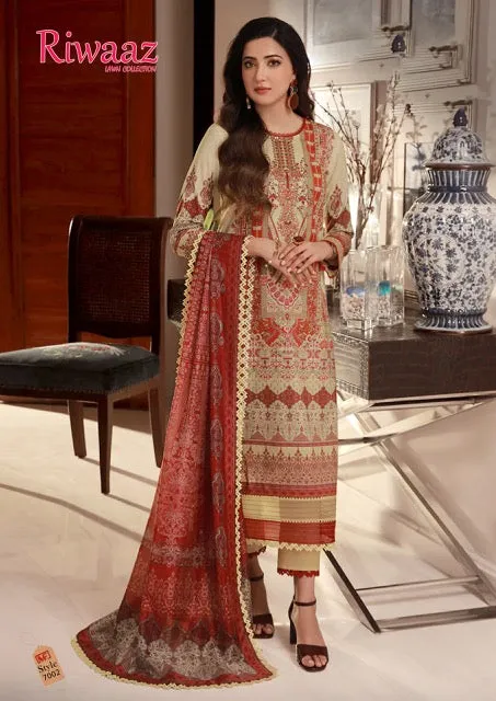 Madhav Riwaaz Vol 7 Series 7001 to 7006 Latest Patiyala Salwar Kameez (390x06)