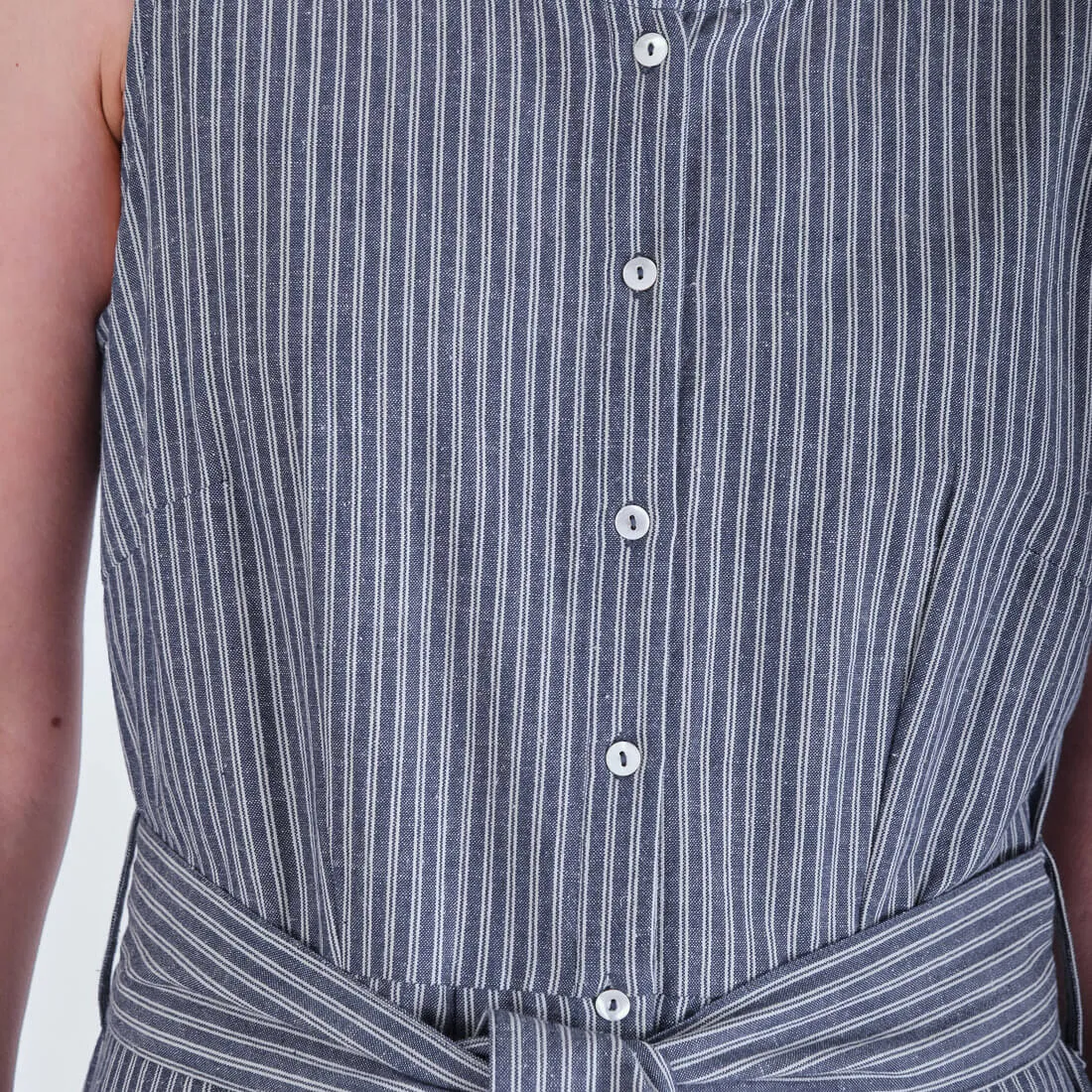Margot Striped Sleeveless Dress