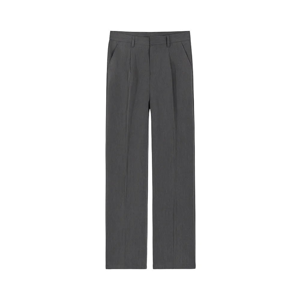 Men's Trousers Summer Loose Casual Trousers Straight-leg Drape Ice Silk Wide-leg Pants