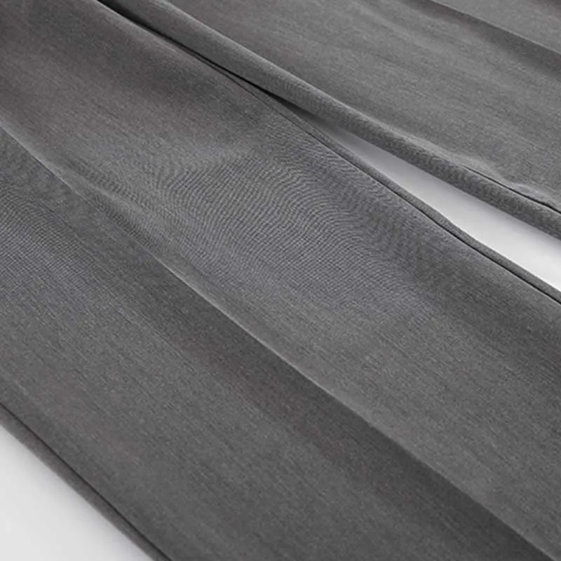 Men's Trousers Summer Loose Casual Trousers Straight-leg Drape Ice Silk Wide-leg Pants