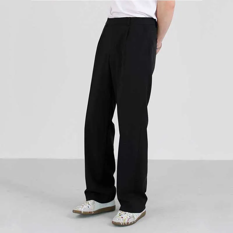 Men's Trousers Summer Loose Casual Trousers Straight-leg Drape Ice Silk Wide-leg Pants