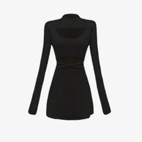Sexy EGirl Dress Long-Sleeved Extreme Shoulder Top