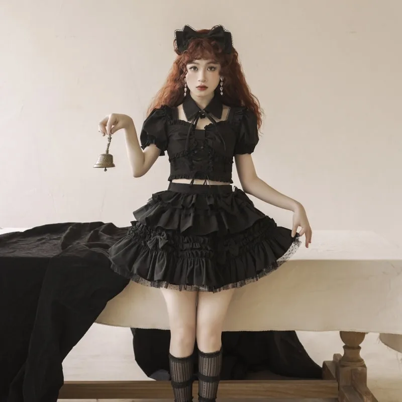 Sweet Wine Red Lolita Dress Set