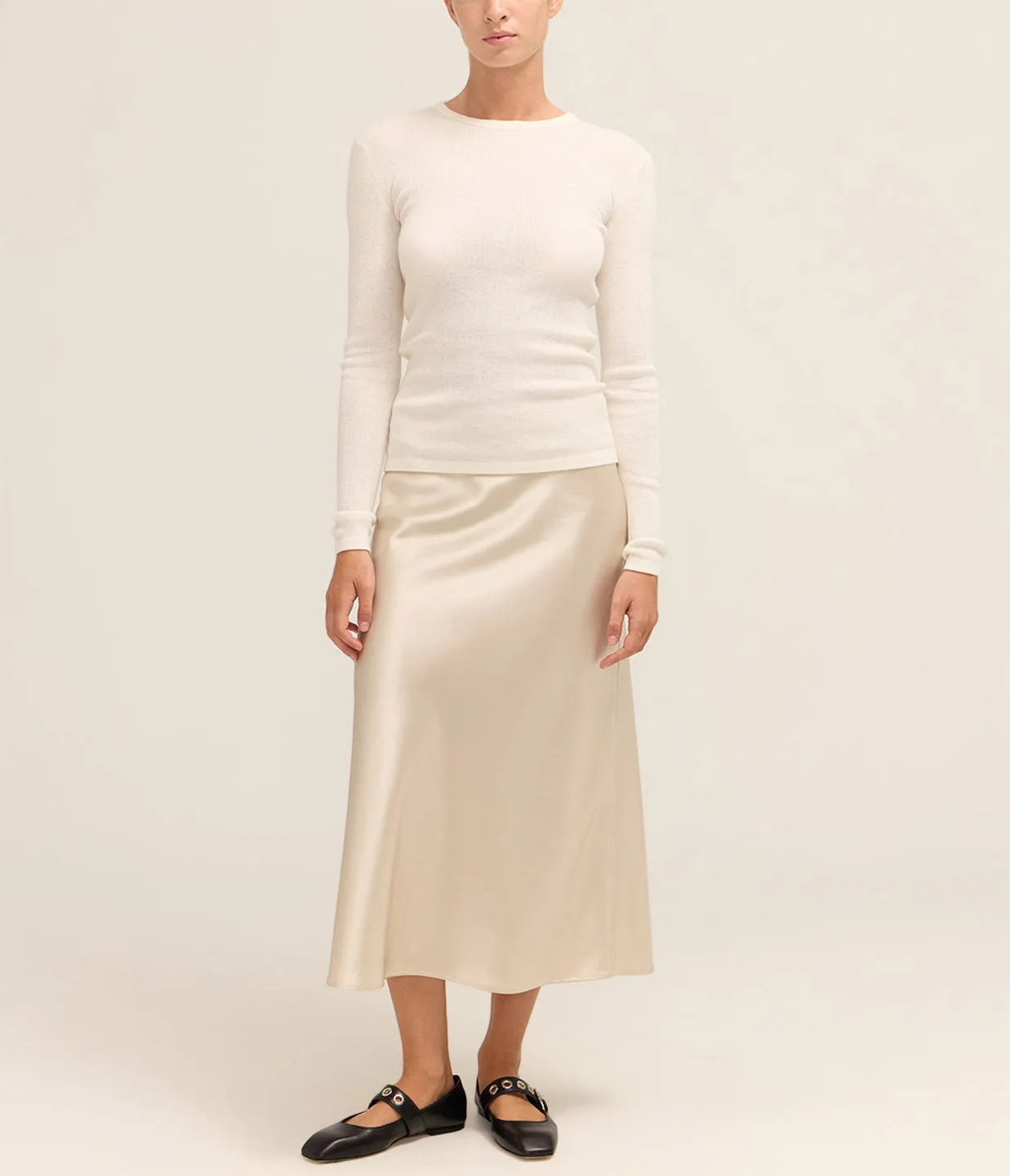 Vivian Long Sleeved in Salt