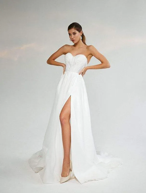 White Browed Wedding Dress