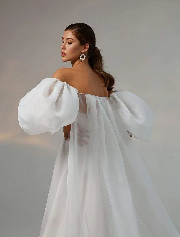 White Browed Wedding Dress