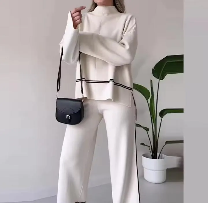 Women's Long Sleeve Casual Two Piece Outfit   B186072